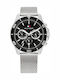 Tommy Hilfiger Jordan Ανδρικό Ρολόι 43mm Χρονογράφος Μπαταρίας με Ασημί Ατσάλινο Μπρασελέ