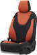 Otom Front Car Covers 11pcs Cotton Ruby Design Orange / Black