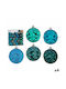 Krist+ Christmas Set Ornaments Turquoise 4pcs