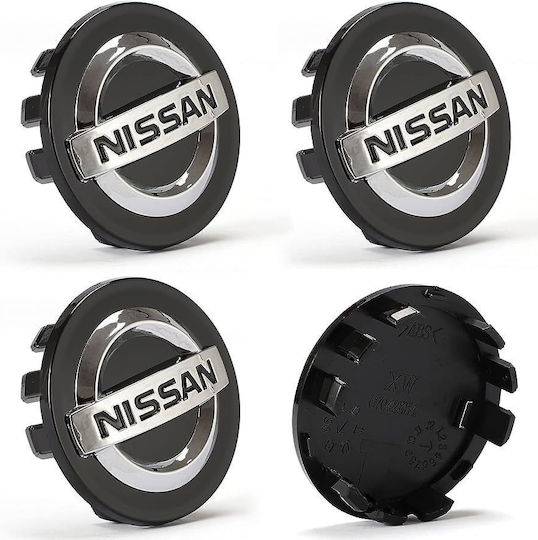 Cape centrale roată Nissan cu Diametru Intern 54mm Black 4buc
