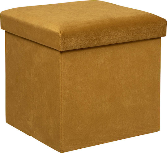 Atmosphera Hocker Für Das Wohnzimmer Mit Stauraum Lilou Ocker 38x38x38cm