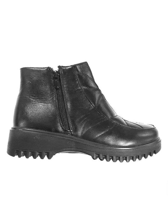 Stiefeletten Damen mit Pelz Schwarz