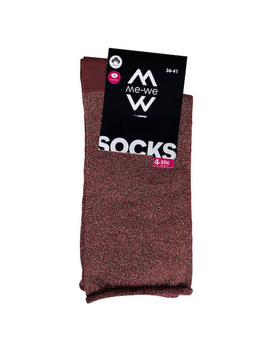 ME-WE Women's Socks Rust
