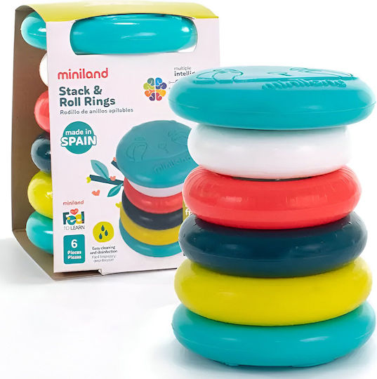Miniland Stapelspielzeug Stack & Roll Rings