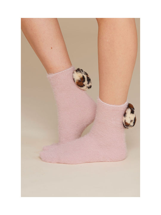 Noidinotte Damen Socken Rosa 1Pack