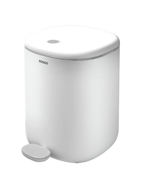 Ecoco Waste Bin Waste with Pedal White 11lt 1pcs