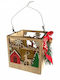 +Efo Christmas Wood Lantern 10x10cm