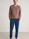 Nautica Men's Winter Pajamas Set Coffee.