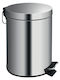 Homefit Inox Badezimmer Mülleimer 5Es Silber