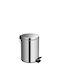 Homefit Inox Badezimmer Mülleimer 3Es Silber