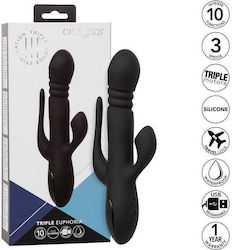 Calexotics Rechargeable Δονητής Rabbit 14cm Μαύρος