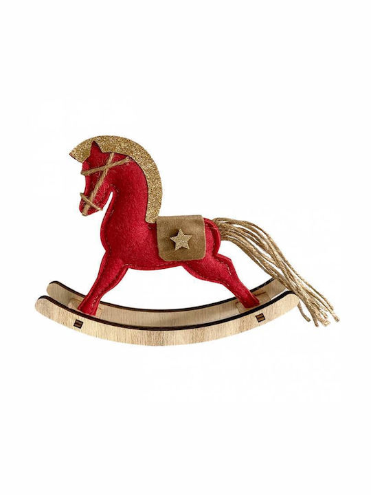 +Efo Christmas Wooden Figure Horse Height 23cm