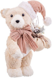 BigBuy Christmas Plastic Figure Bear 28x18x17cm.