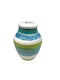 Angiolina Angiolina Dekorative Keramik Vase Türkis Abmessung 18xH30cm