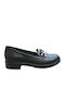 Δερμάτινα Γυναικεία Loafers σε Μαύρο Χρώμα