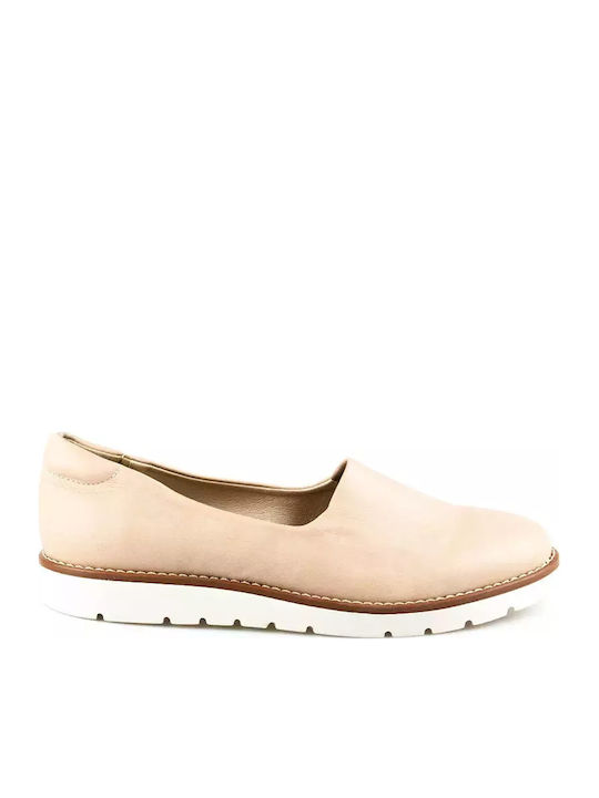 Women's Moccasins in Beige Color