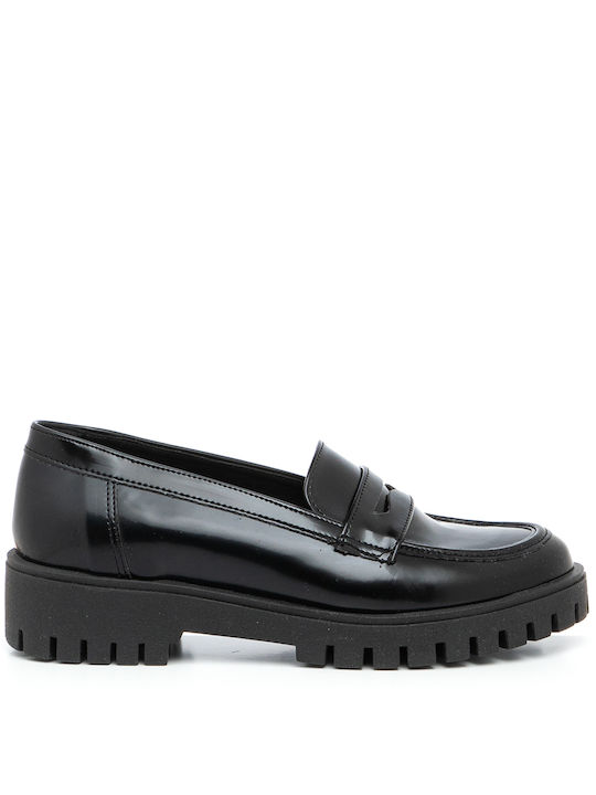 Aventis Shoes Γυναικεία Loafers σε Μαύρο Χρώμα