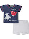 Kinderbekleidungssets mit Sommer Shorts 2Stücke Blau