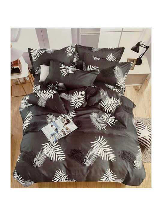 Woman's Fashion Bettwäsche-Set Überdoppel 220x240cm. Gray 4Stück