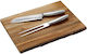 Cryspo Trio Επιφάνεια Κοπής Ξύλινη 38x28cm