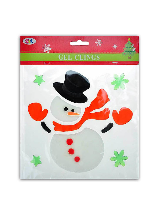 Fun World Christmas for Window with Design Χιονάνθρωπου