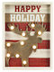 TnS Illuminated Christmas Wooden Figure Frame Frame Height 36cm Reindeer