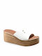 MelShoes Platforme dama Albe