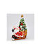 Illuminated Santa Claus Battery in Sleigh Red 24.5x16.8x8.8cm