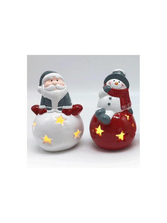Illuminated Santa Claus Battery 11.6x7.5x7.5cm 2pcs