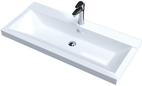 Sanitec Nodo Aufgesetztes Waschbecken Porzellan 60x40x11cm Weiß