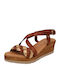 Issa Miel Anatomic Women's Platform Shoes Tabac Brown