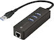 Techly USB Хъб 3 Порта USB 3.2 с Връзка USB-A