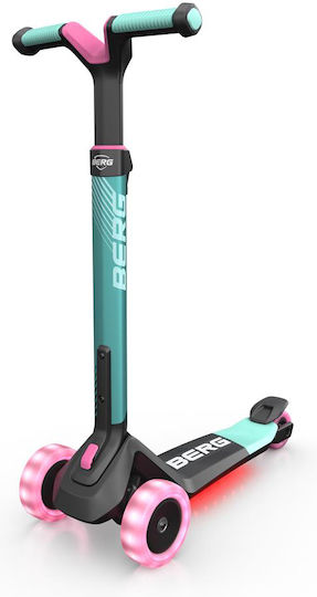 Berg Toys Kids Scooter Foldable Nexo LED 3-Wheel for 2+ Years Green