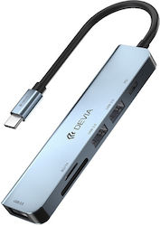 Devia USB Hub 5 Θυρών (USB-C) 384882