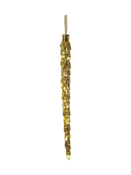 Lianos Crăciun Iluminată Plastică Auriu 47x4cm 6buc