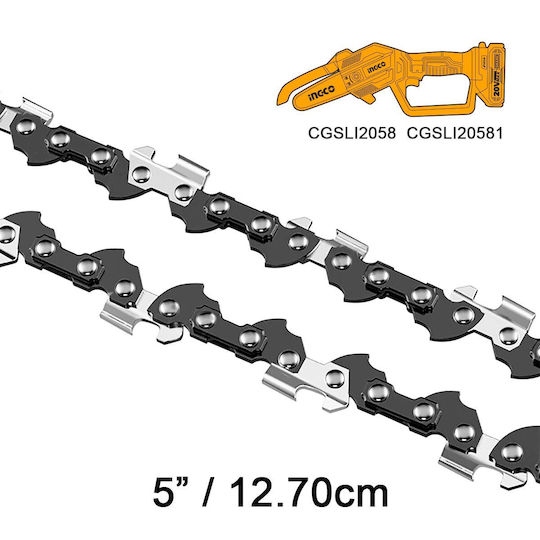 Ingco AGSC50501 Chainsaw Chain with Pitch 1/4", Gauge .043"-1.1mm & Number of Guides 32E