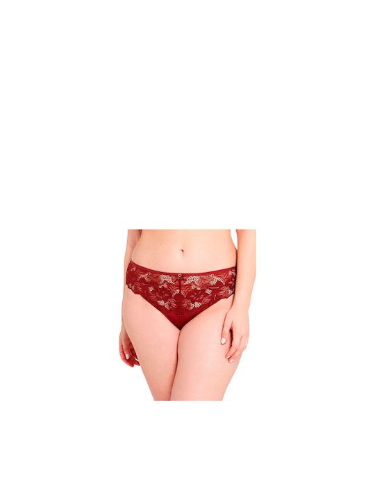 Sans Complexe High-waisted Women's Slip Burgundy