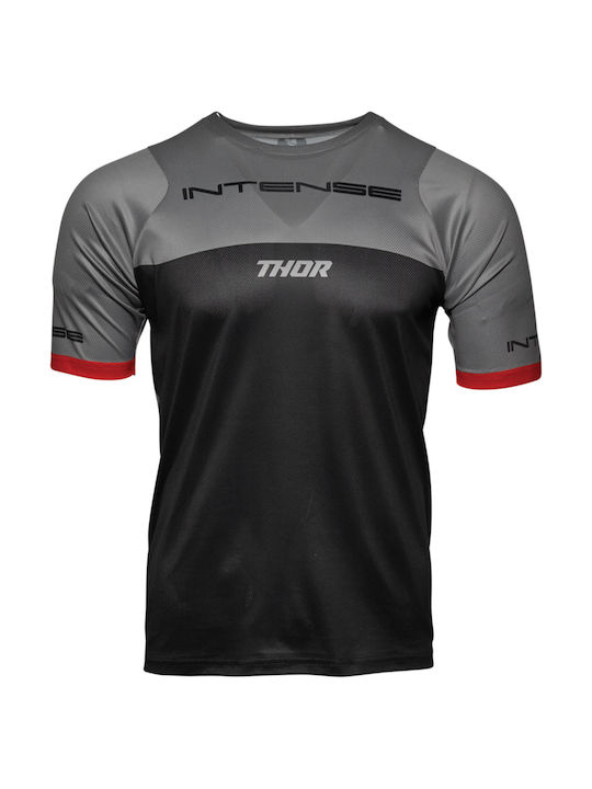 Thor Herren Kurze Ärmel Fahrradtrikot Berg Fahrrad Schwarz