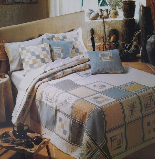 Manterol Casa Trebol Cuverturi Pentru Canapea 3 Locuri Jacquard 235x270 cm Ecru
