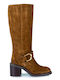 Labrini Suede Women's Boots Tabac Brown