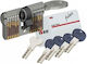 ISEO Zylinderschloss Sicherheits R6 Plus 70mm (30-40) Silber