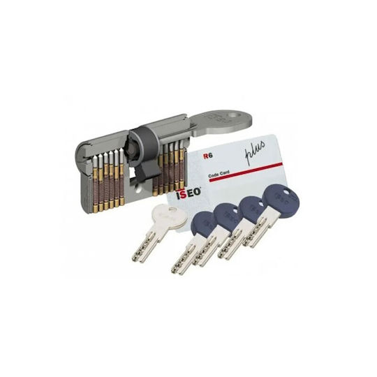 ISEO Zylinderschloss Sicherheits R6 Plus 70mm (30-40) Silber