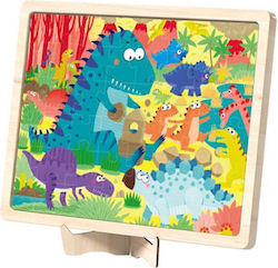 Lemnos Puzzle pentru Copii Dinosaur Family 100buc MiDeer