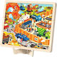 Ξύλινο Παιδικό Puzzle Construction Site για 4+ Ετών 100pcs MiDeer