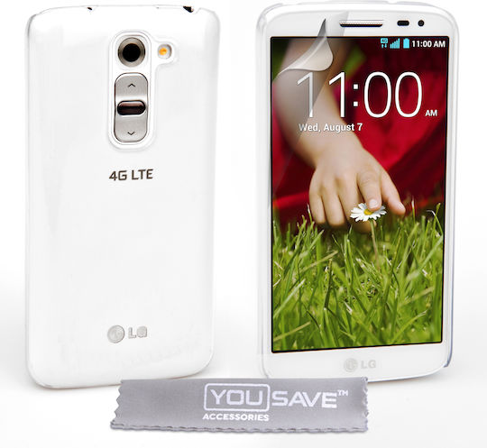 YouSave Accessories Yousave Задна корица Пластмаса Прозрачен (LG G2 mini)