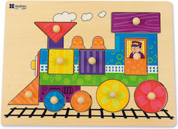 Wooden Kids Peg Puzzle Train 10pcs Andreu Toys