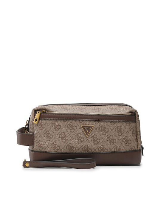 Guess Toiletry Bag Vezzola Smart in Brown color