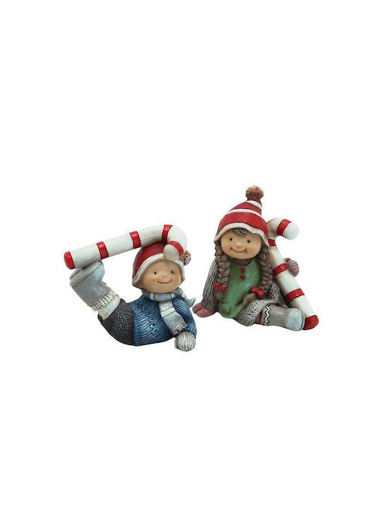 +Efo Christmas Plastic Figure Toddler Height 8.5cm 2pcs