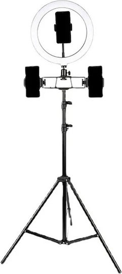 Apexel ZD67D RGB Ring Light 30cm 2700 - 7000K με Τρίποδο Δαπέδου και Βάση για Κινητό