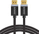 Savio Cable DisplayPort male - DisplayPort male 3m Μαύρο